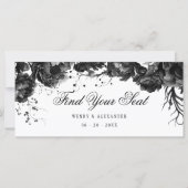 Klassischer Gothic White Hanging Seating Chart Hea (Vorderseite)