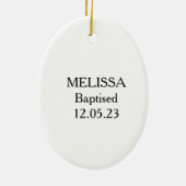 Klassischer Gott ist Christliches Kreuz Keramik Ornament (Hinten)