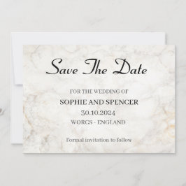 Klassischer grauer Marmor Save the Date