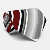 Klassischer, grauer, schwarzer Streifen Krawatte (Gerollt)