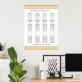 Klassischer griechischer Key 12 Tables Sitzplan Go Poster (Heimbüro)