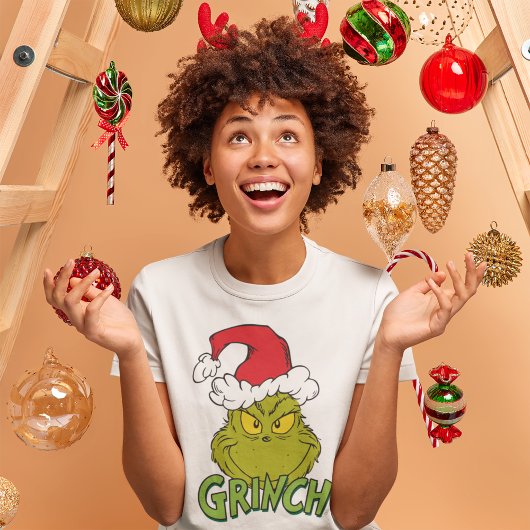 Klassischer Grinch | Artig oder unartig Tri-Blend Shirt
