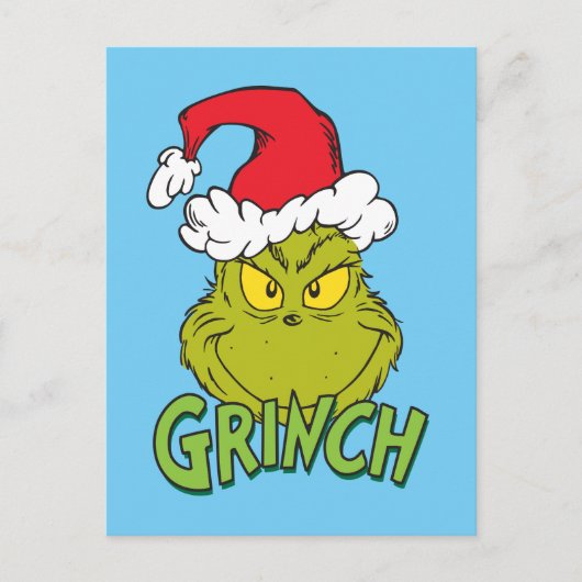 Klassischer Grinch | Böse oder Braver Feiertagspostkarte (Vorderseite)