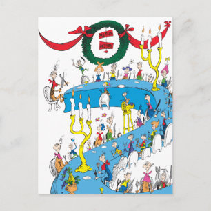 Klassischer Grinch   Frohe Frohe Feier Feiertagspostkarte