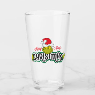 Klassischer Grinch   Frohe Weihnachten Glas