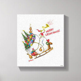 Klassischer Grinch   Fröhliche Grinchmas! Leinwanddruck