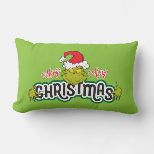 Klassischer Grinch Fröhliche Weihnachten Lendenkissen