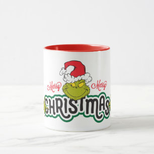 Klassischer Grinch   Fröhliche Weihnachten Tasse