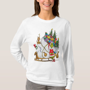 Klassischer Grinch Grinch & Max mit Schlitten T-Shirt