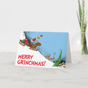 Klassischer Grinch   Grinch und Rentier Max Feiertagskarte