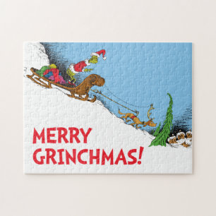 Klassischer Grinch Grinch und Rentier Max Puzzle