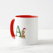 Klassischer Grinch Max | Monogramm A Tasse (Vorderseite Links)