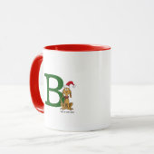 Klassischer Grinch Max | Monogramm B Tasse (Vorderseite Links)