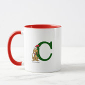 Klassischer Grinch Max | Monogramm C Tasse (Links)