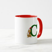 Klassischer Grinch Max | Monogramm C Tasse (VorderseiteRechts)