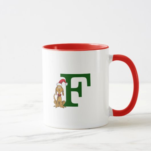 Klassischer Grinch Max | Monogramm F Tasse (Rechts)