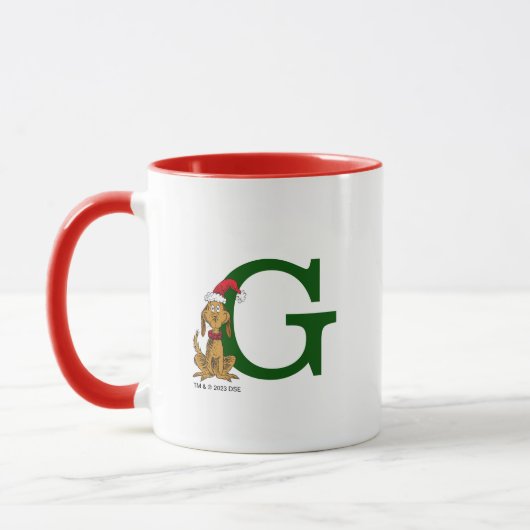 Klassischer Grinch Max | Monogramm G Tasse (Links)