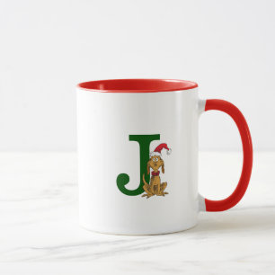 Klassischer Grinch Max   Monogramm J Tasse
