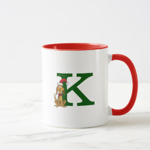 Klassischer Grinch Max Monogramm K Tasse