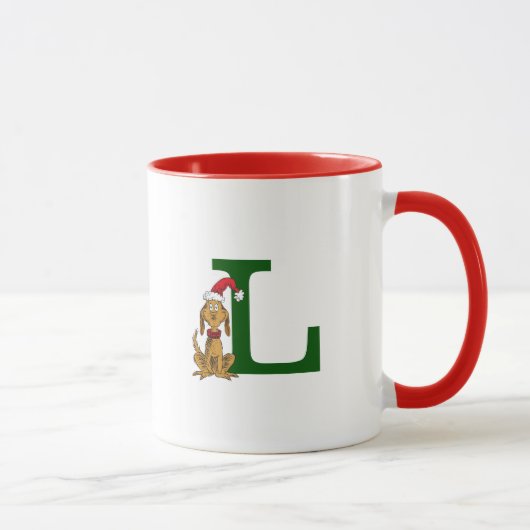 Klassischer Grinch Max | Monogramm L Tasse (Rechts)