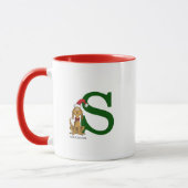 Klassischer Grinch Max | Monogramm S Tasse (Links)