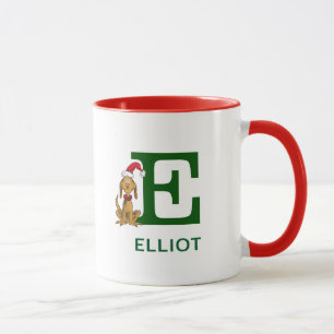 Klassischer Grinch Max Name & Monogramm E Tasse