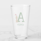 Klassischer Grinch Max | Name & Monogramm Glas (Rückseite)
