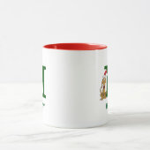 Klassischer Grinch Max | Name & Monogramm H Tasse (Zentrum)