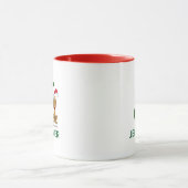 Klassischer Grinch Max | Name & Monogramm J Tasse (Zentrum)