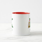 Klassischer Grinch Max | Name & Monogramm K Tasse (Zentrum)