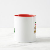 Klassischer Grinch Max | Name & Monogramm L Tasse (Zentrum)