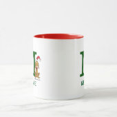 Klassischer Grinch Max | Name & Monogramm M Tasse (Zentrum)