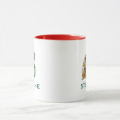 Klassischer Grinch Max | Name & Monogramm S Tasse (Zentrum)