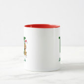Klassischer Grinch Max | Name & Monogramm U Tasse (Zentrum)