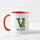 Klassischer Grinch Max | Name & Monogramm V Tasse (Links)