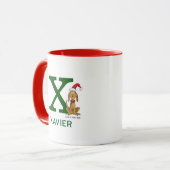 Klassischer Grinch Max | Name & Monogramm X Tasse (Vorderseite Links)