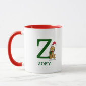 Klassischer Grinch Max | Name & Monogramm Z Tasse (Links)