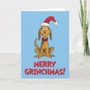 Klassischer Grinch   Max - Weihnachtsmannmütze Feiertagskarte
