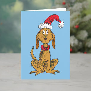 Klassischer Grinch   Max - Weihnachtsmannmütze Feiertagskarte