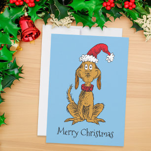 Klassischer Grinch   Max - Weihnachtsmannmütze Feiertagskarte