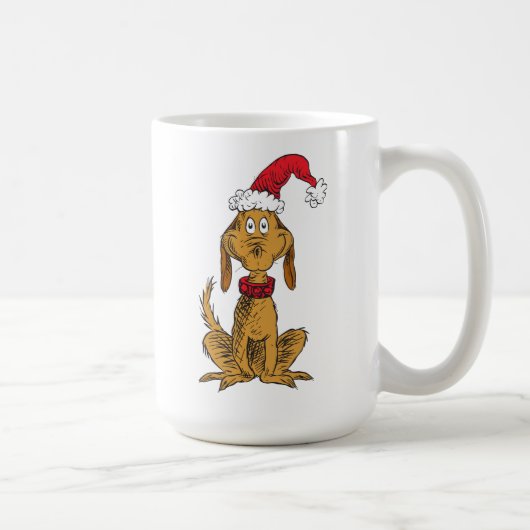 Klassischer Grinch | Max - Weihnachtsmannmütze Kaffeetasse (Rechts)