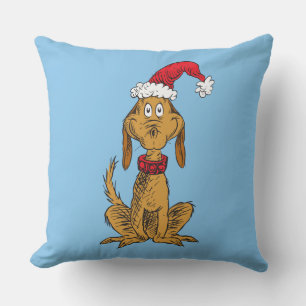 Klassischer Grinch Max - Weihnachtsmannmütze Kissen