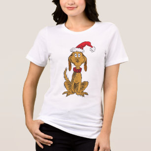 Klassischer Grinch Max - Weihnachtsmannmütze Tri-Blend Shirt