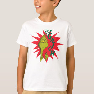 Klassischer Grinch Rote Sternenexplosion T-Shirt