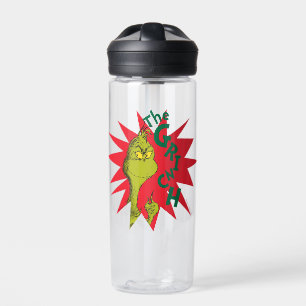 Klassischer Grinch   Roter Sternenfunkler Trinkflasche