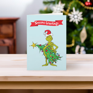 Klassischer Grinch   Unartig Feiertagskarte