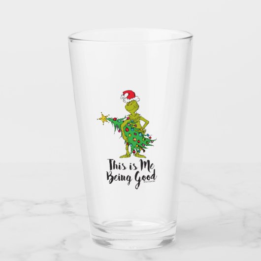 Klassischer Grinch | Unartig Glas (Vorderseite)