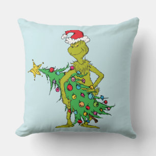 Klassischer Grinch Unartig Kissen
