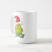 Klassischer Grinch | Unartig oder Nett Kaffeetasse (Vorderseite Links)