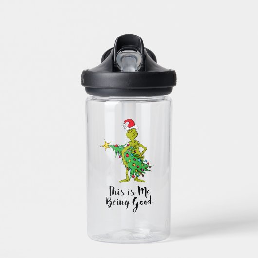 Klassischer Grinch | Unartig Trinkflasche (Vorne)